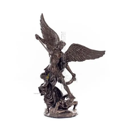 Ärkeängel Michael: Like God, One of the First Lords 11 cm Veronese Bronze Elektrolytisk Helkroppsstaty, Christian Veronese 1 - g