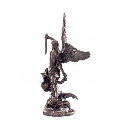 Archangel Michael: Like God, One of the First Lords 11cm Veronese Bronze Electrolytic Full Body Statue, Christian Veronese 2 - g