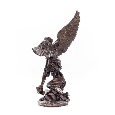 Archangel Michael: Like God, One of the First Lords 11cm Veronese Bronze Electrolytic Full Body Statue, Christian Veronese 3 - g
