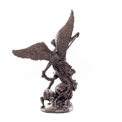 Ärkeängel Michael: Like God, One of the First Lords 11 cm Veronese Bronze Elektrolytisk Helkroppsstaty, Christian Veronese 4 - g