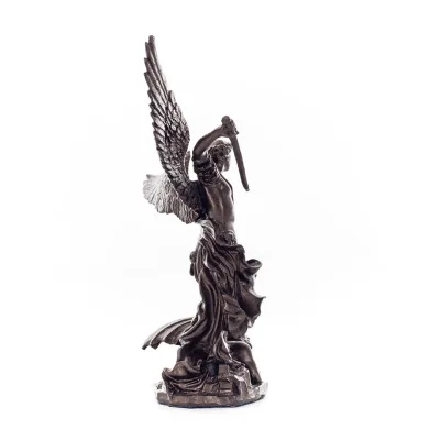 Archangel Michael: Like God, One of the First Lords 11cm Veronese Bronze Electrolytic Full Body Statue, Christian Veronese 5 - g