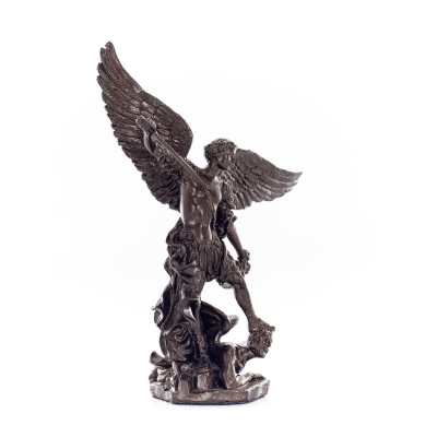 Archangel Michael: Like God, One of the First Lords 11cm Veronese Bronze Electrolytic Full Body Statue, Christian Veronese 6 - g