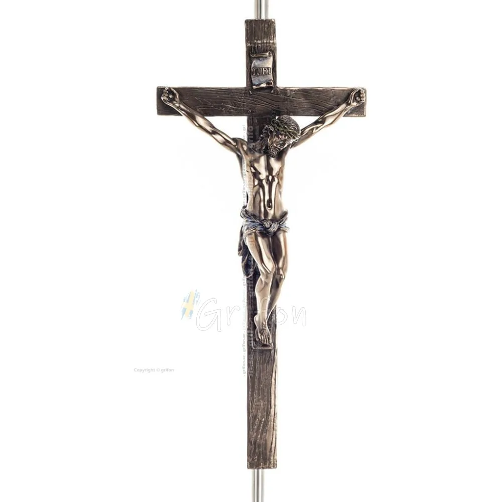 Jesu Kristi korsfästelse 33x15 cm Veronese bronselektrolys staty för hela kroppen Veronese 1 - grifon.se 