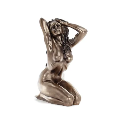 Modern naken kvinnlig 66 cm helkroppsstaty Veronese bronselektrolys Veronese 1 - grifon.se 