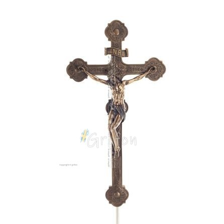 Jesu Kristi korsfästelse 50,5x27 cm Veronese bronselektrolys staty för hela kroppen Veronese 1 - grifon.se