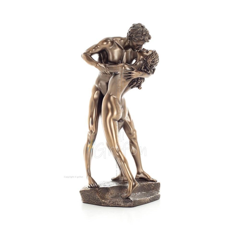 Kissing Couple Beloved Passionate 29cm Veronese Bronze Electroplating Full Body Statue Modern Decorative Veronese 1 - grifon.se 