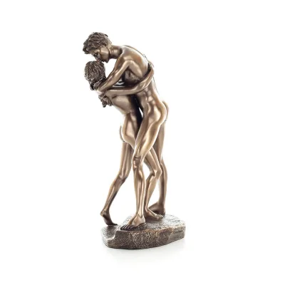 Kissing Couple Beloved Passionate 29cm Veronese Bronze Electroplating Full Body Statue Modern Decorative Veronese 3 - grifon.se 