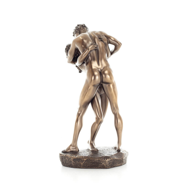 Kissing Couple Beloved Passionate 29cm Veronese Bronze Electroplating Full Body Statue Modern Decorative Veronese 4 - grifon.se 
