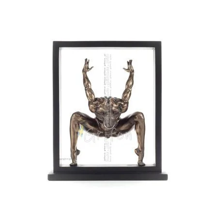 Man som tränar inom en ram 27cm Helfigur statyett med brons elektrolys av Veronese, Modernt Dekorativt Veronese 1 - grifon.se 