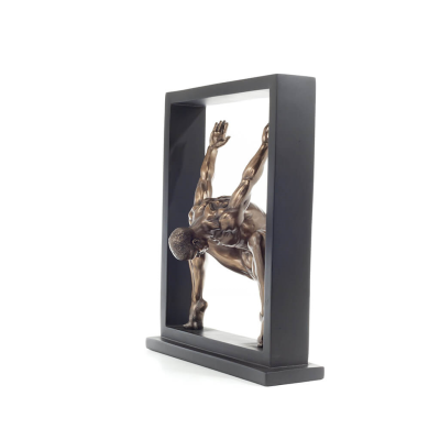 Man som tränar inom en ram 27cm Helfigur statyett med brons elektrolys av Veronese, Modernt Dekorativt Veronese 2 - grifon.se 
