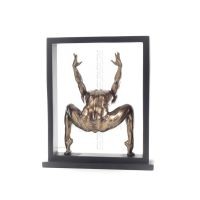 Man som tränar inom en ram 27cm Helfigur statyett med brons elektrolys av Veronese, Modernt Dekorativt Veronese 4 - grifon.se 