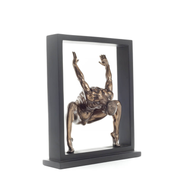 Man som tränar inom en ram 27cm Helfigur statyett med brons elektrolys av Veronese, Modernt Dekorativt Veronese 6 - grifon.se 