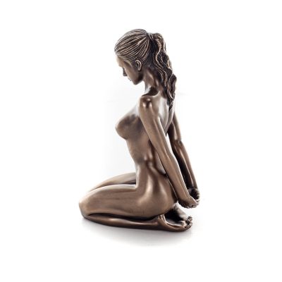 Seated Woman With Hands Back 15cm Veronese Bronze Electroplating Full Body Statue Modern Decorative Veronese 3 - grifon.se 