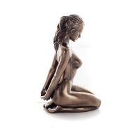 Seated Woman With Hands Back 15cm Veronese Bronze Electroplating Full Body Statue Modern Decorative Veronese 5 - grifon.se 