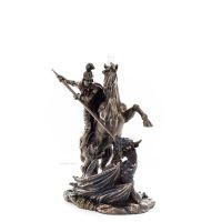 Saint George: protector of the Army, soldier 21.5cm Full-body statue with Bronze Electrolysis Veronese, Christian Veronese 2 - g