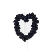 Heart shape mirror with roses black 39x37cm Veronese Bronze Electrolysis Full Body Statue Veronese 3 - grifon.se 