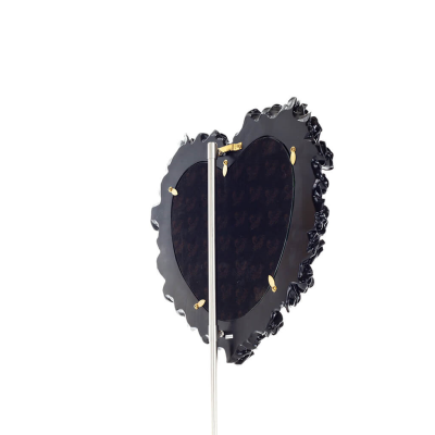 Heart shape mirror with roses black 39x37cm Veronese Bronze Electrolysis Full Body Statue Veronese 6 - grifon.se 