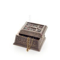 Crucifixion of Jesus Christ 10.5x6cm Jewelery box, Jewelery box, case like a box for storage, with Veronese Bronze Electrolysis 