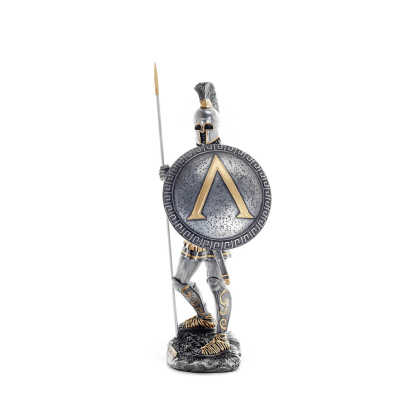 Spartan Warrior 36 cm AS Halvguld Veronese Brons Galvaniserad helkroppsstaty, antikens Grekland Veronese 2 - grifon.se 