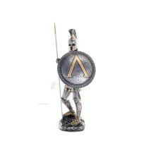 Spartan Warrior 36cm AS Half Gold Veronese Bronze Electroplating Full Body Statue, Ancient Greece Veronese 2 - grifon.se 