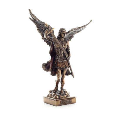 Archangel Michael: God-Like, One of the First Lords 34.5cm Veronese Bronze Electrolysis Full Body Statue, Christian Veronese 6 -