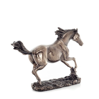Horse or Equine, a free-running horse 22 cm. Full-body statuette with bronze electroplating Veronese Veronese 3 - grifon.se 