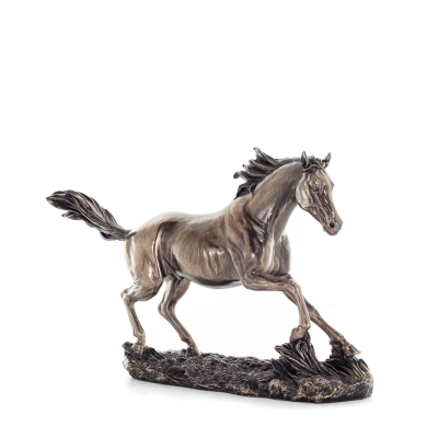 Horse or Equine, a free-running horse 22 cm. Full-body statuette with bronze electroplating Veronese Veronese 4 - grifon.se 