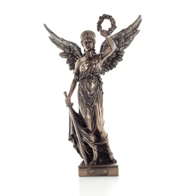 Victory: The Goddess Who Personified Victory, With Sword & Wreath 35.5cm Veronese Electrolytic Bronze Full Body Statue Veronese 