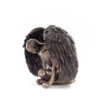 Sorrowful Angel 20x14cm Veronese Bronze Electroplating Full Body Statue, Modern Decorative Veronese 2 - grifon.se 