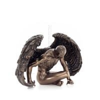 Sorrowful Angel 20x14cm Veronese Bronze Electroplating Full Body Statue, Modern Decorative Veronese 6 - grifon.se 
