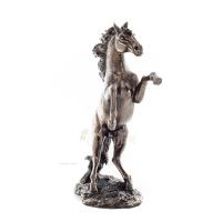 Horse or Equine, a horse that prances 28.9 cm. Full-body statuette with bronze electroplating Veronese Veronese 4 - grifon.se 