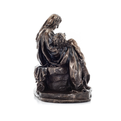 Pieta, Michelangelos The Deposition of Christ 44cm with Veronese Bronze Electrolysis, Christian, Tabletop Full Body Veronese 4 -