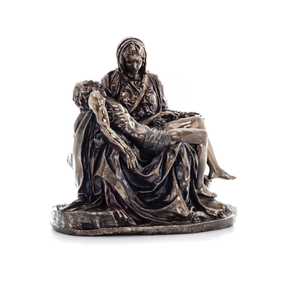 Pieta, Michelangelos The Deposition of Christ 44cm with Veronese Bronze Electrolysis, Christian, Tabletop Full Body Veronese 5 -