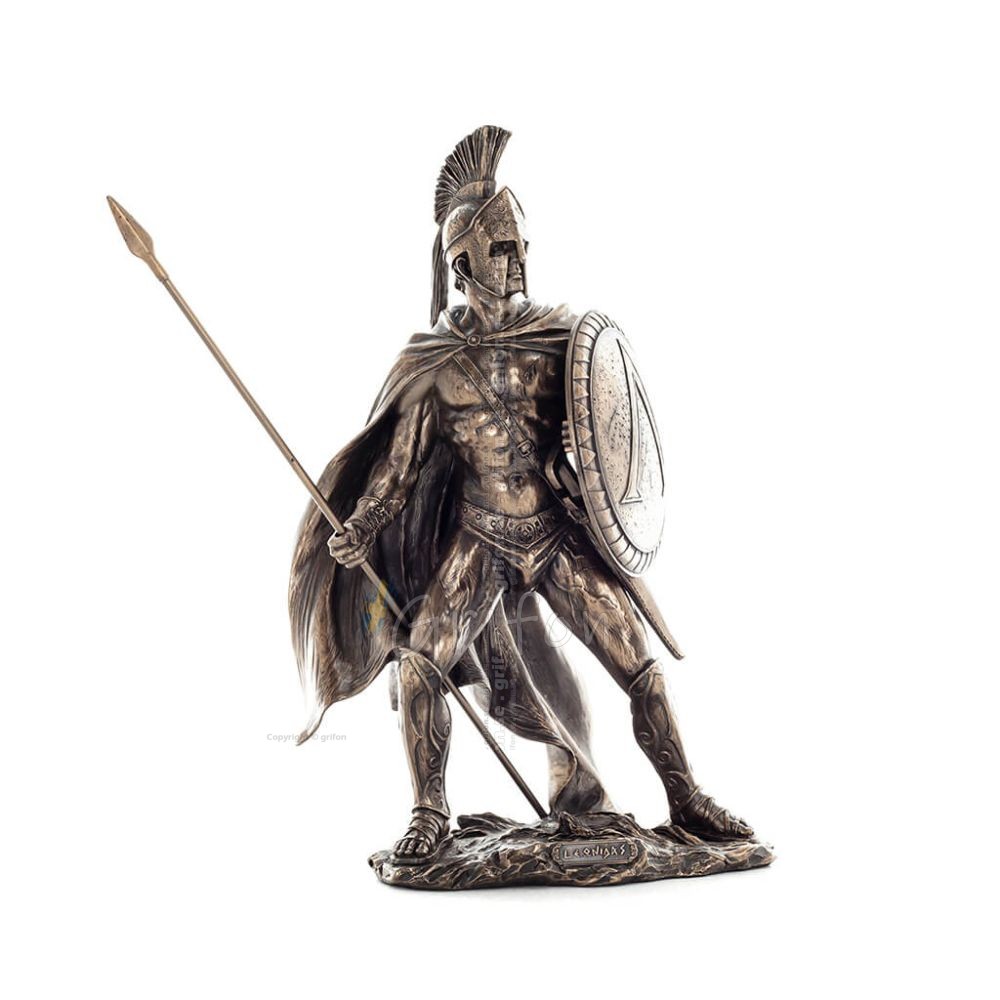 Bronze Finish Leonidas Statue with Spear | Spartan Statue | King of Sparta | Famous Ancient cheapest Greek Warriors