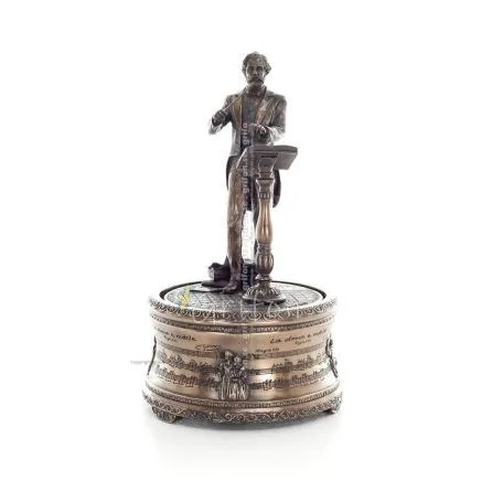 Giuseppe Fortunino Francesco Verdi: Italian Music Composer 20cm Veronese Electrolytic Bronze Full Body Statue Veronese 1 - grifo