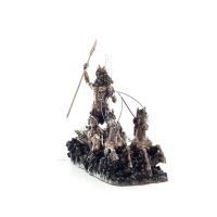 Poseidon: Havets gud, jordbÃ¤vningar, jord, stormar och ord i en vagn 19 cm helkropp Veronese brons elektrolysstaty Veronese 2 - 