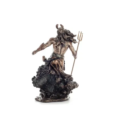 Poseidon: God of the Sea, Earthquakes, Earth, Storms and Words 30cm Veronese Bronze Electroplating Full Body Statue Veronese 3 -