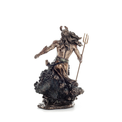 Poseidon: havets gud, jordbÃ¤vningar, jorden, stormar och ord 30 cm Veronese brons galvaniserad helkroppsstaty Veronese 3 - grifo