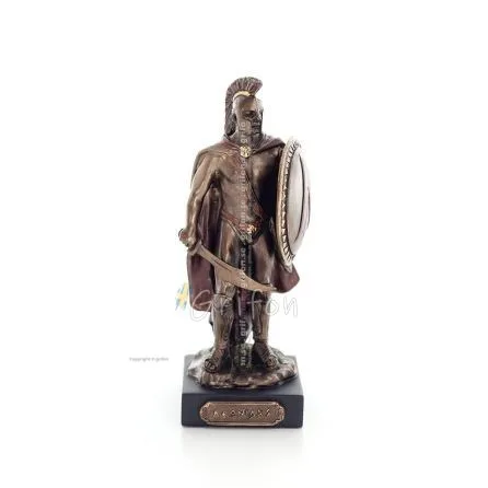 Leonidas: Kung av Sparta med svärd 12 cm full längd Veronese brons elektrolytisk staty, antikens Grekland Veronese 1 - grifon.se
