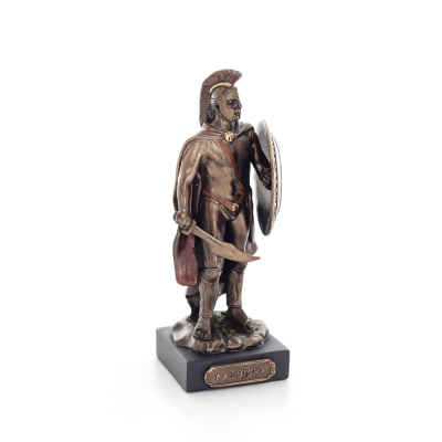 Leonidas: Kung av Sparta med svärd 12 cm full längd Veronese brons elektrolytisk staty, antikens Grekland Veronese 5 - grifon.se