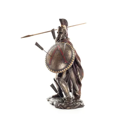 Leonidas: The King of Sparta with Arrows Color 50cm Full Längd Veronese Brons Electrolysis Statue, Antika Grekland Veronese 2 - 