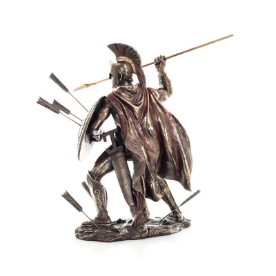 Leonidas: The King of Sparta with Arrows Color 50cm Full Längd Veronese Brons Electrolysis Statue, Antika Grekland Veronese 3 - 
