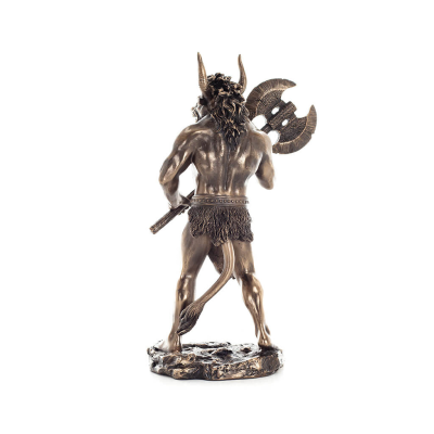 Minotaur: Plasma, the son of Pasiphae Queen of Knossos Minoan Era 28cm Veronese Bronze Electrolysis Full Body Statue Veronese 3 