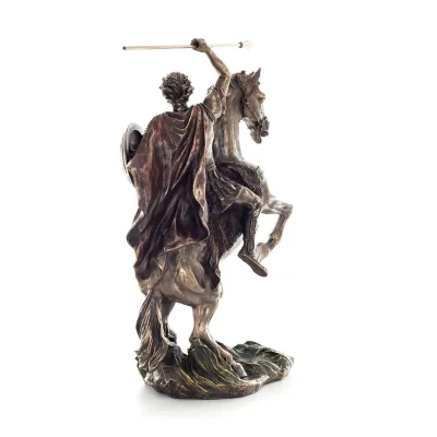 Alexander den store: Den store soldaten 31,5cm Veronese Bronze Electrolysis Full Längd Statue, antikens Grekland Veronese 3 - gr