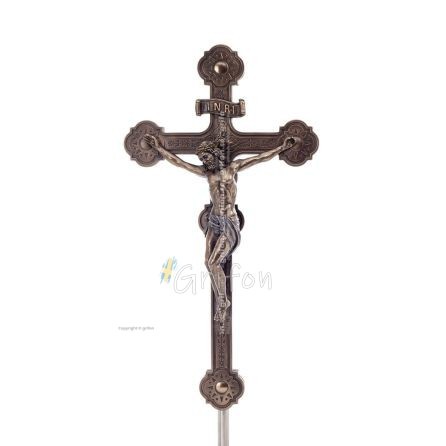 Jesu Kristi kors 36,5x19.5 cm Veronese bronselektrolys staty för hela kroppen Veronese 1 - grifon.se 