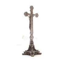 Cross of Jesus Christ on a base 33x15.5cm Full body statue with Veronese Bronze Electrolysis Veronese 3 - grifon.se 