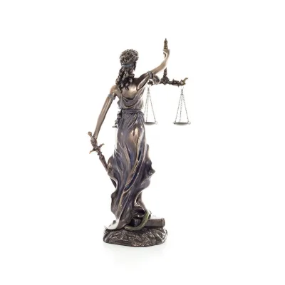 Θέμις: Τιτάνας, της ηθικής τάξης, καθώς και της εθιμοτυπίας 30εκ Ολόσωμο άγαλμα με Ηλεκτρόλυση μπρούτζου Veronese, αρχαία Ελλάδα