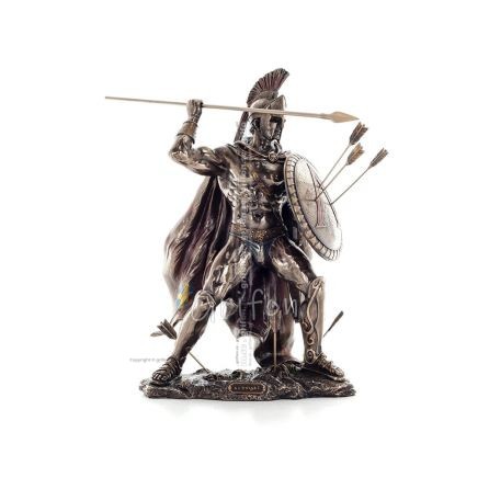 Leonidas: The King of Sparta with Arrows 33cm Full Length Veronese Bronze Electrolytic Statue, Ancient Greece Veronese 1 - grifo