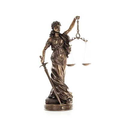 Themis: Titan of Moral Order and Etiquette 60 cm helkroppselektrolytisk brons Veronese staty, antikens Grekland Veronese 6 - gri