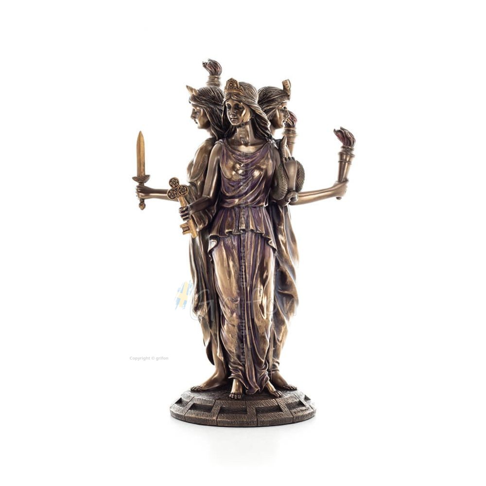 Hekate: Synen av magi, medicin, giftig... 30 cm helkroppsstaty med elektrolys av brons från Veronese, antikens Grekland Veronese Hekate: Synen av magi, medicin, giftig... 30 cm helkroppsstaty med elektrolys av brons från Veronese, antikens Grekland Veronese